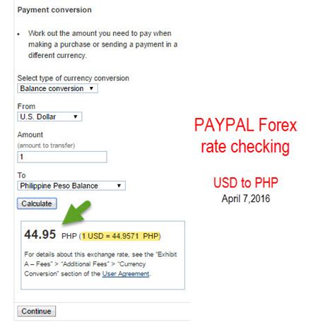 Compare PayPal USD to PHP exchange rate .
